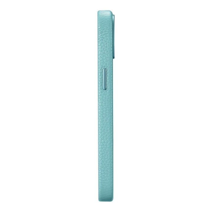 iCarer Litchi Premium odinis dėklas iPhone 14 Plus magnetinis odinis dėklas su MagSafe , žalias (WMI14220711-GN)