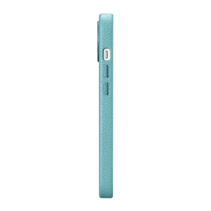 iCarer Litchi Premium odinis dėklas iPhone 14 Plus magnetinis odinis dėklas su MagSafe , žalias (WMI14220711-GN)