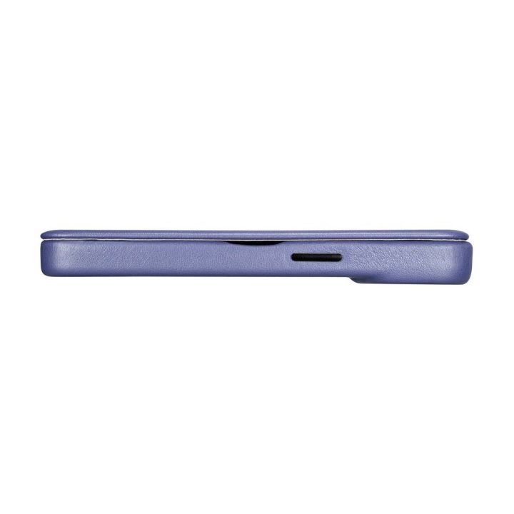 iCarer CE Premium Leather Folio dėklas iPhone 14 Pro Magnetinis atlenkiamas odinis Folio dėklas MagSafe Light Purple (WMI1422071