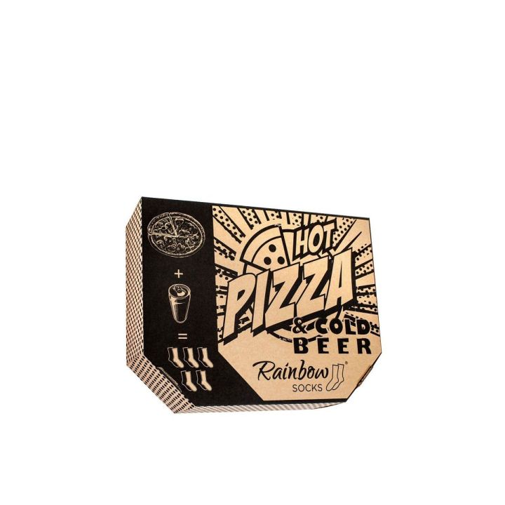kojinių rinkinys Pizza ir alus 5 poros