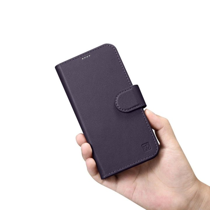 iCarer piniginės dėklas 2in1 iPhone 14 Pro dangtelis Anti DP)