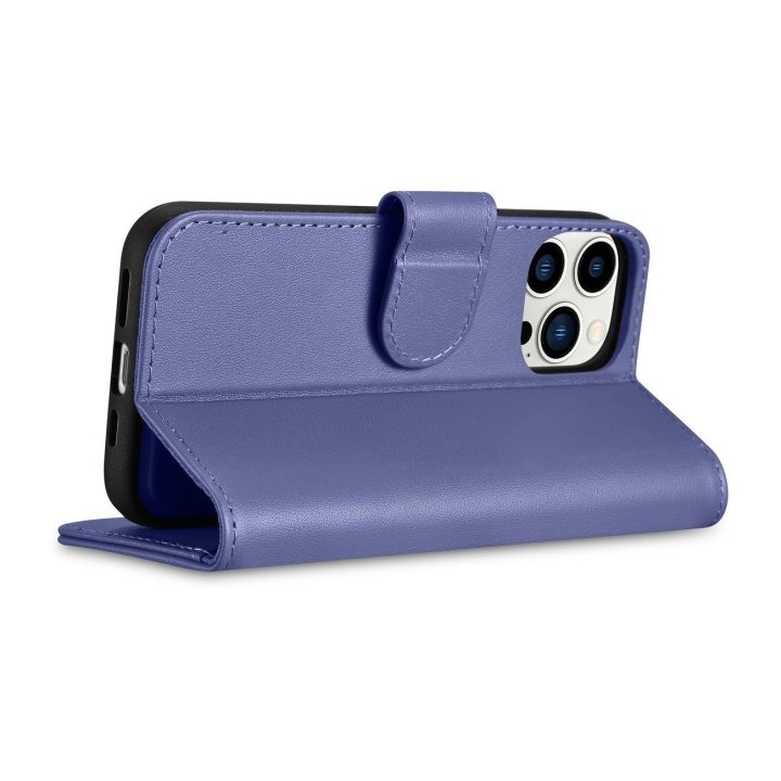iCarer piniginės dėklas 2in1 iPhone 14 Pro dangtelis Anti LP)