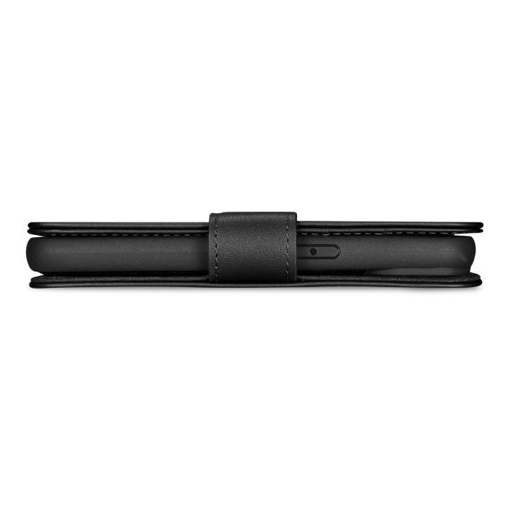 iCarer piniginės dėklas iPhone 14 Plus 2in1 dangtelis iPhone 14 Plus , apsaugotas nuo RFID, odinis flip dėklas, juodas (WMI14220