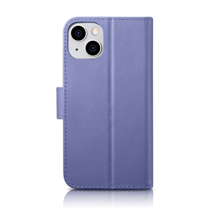 iCarer piniginės dėklas iPhone 14 Plus 2in1 dangtelis Anti LP)