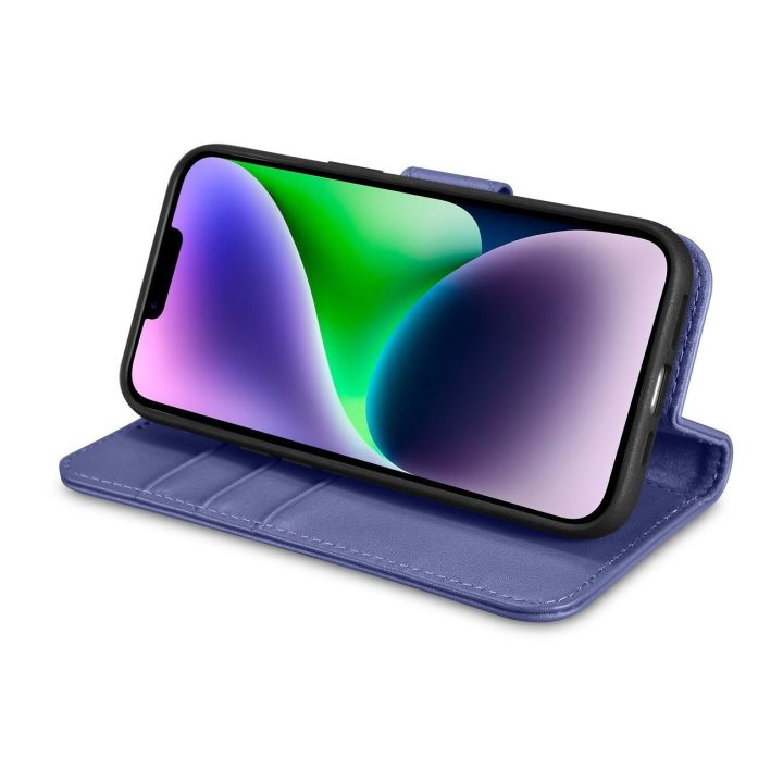 iCarer piniginės dėklas iPhone 14 Plus 2in1 dangtelis Anti LP)