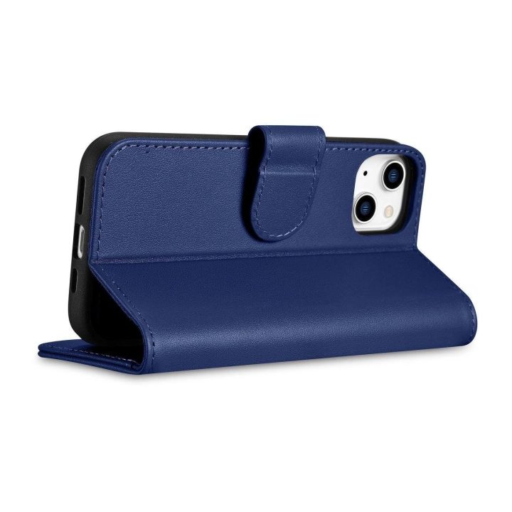iCarer piniginės dėklas iPhone 14 Plus 2in1 dangtelis Anti BU)