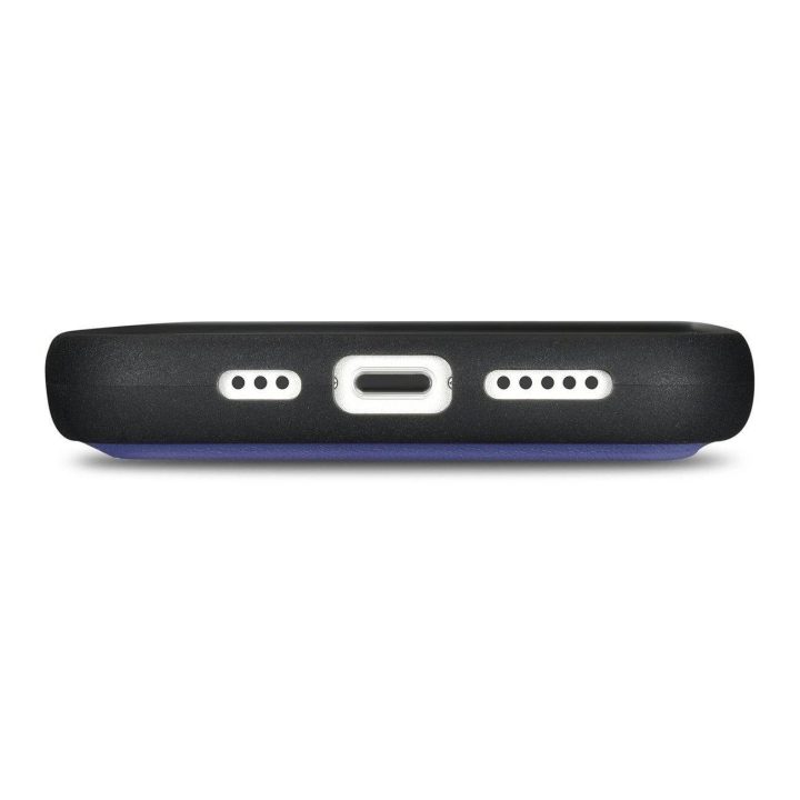 iCarer piniginės dėklas 2in1 iPhone 14 Pro Max odinis flip dangtelis su apsauga nuo RFID šviesiai violetinės spalvos (WMI1422072