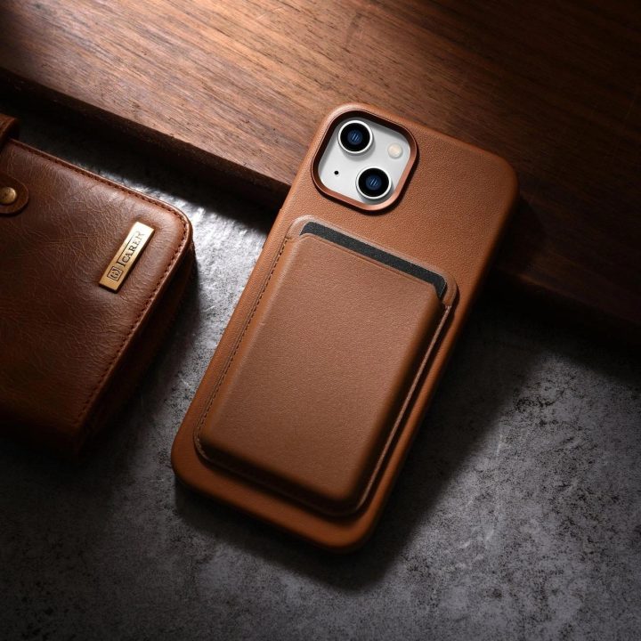 iCarer Case odinis dėklas, skirtas iPhone 14 Plus , rudas (suderinamas su MagSafe )
