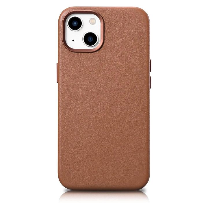 iCarer Case odinis dėklas, skirtas iPhone 14 Plus , rudas (suderinamas su MagSafe )