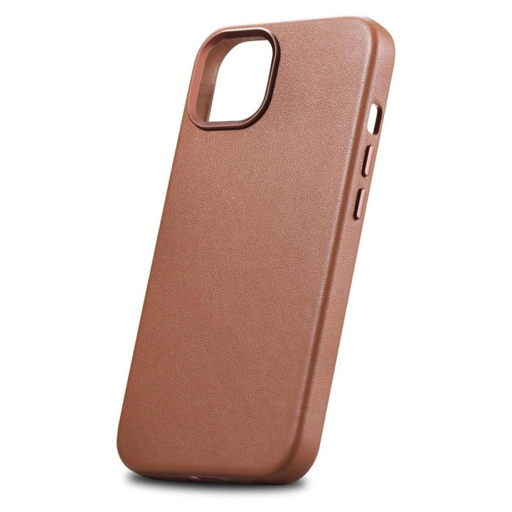 iCarer Case odinis dėklas, skirtas iPhone 14 Plus , rudas (suderinamas su MagSafe )