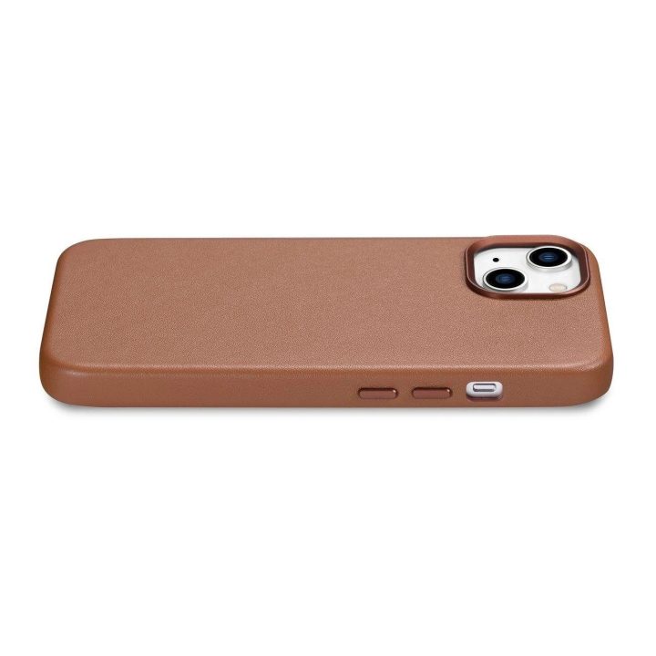 iCarer Case odinis dėklas, skirtas iPhone 14 Plus , rudas (suderinamas su MagSafe )