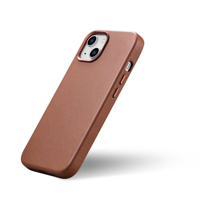 iCarer Case odinis dėklas, skirtas iPhone 14 Plus , rudas (suderinamas su MagSafe )