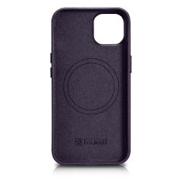 iCarer Case odinis dangtelis iPhone 14 Plus tamsiai violetinės spalvos dėklas (suderinamas su MagSafe )