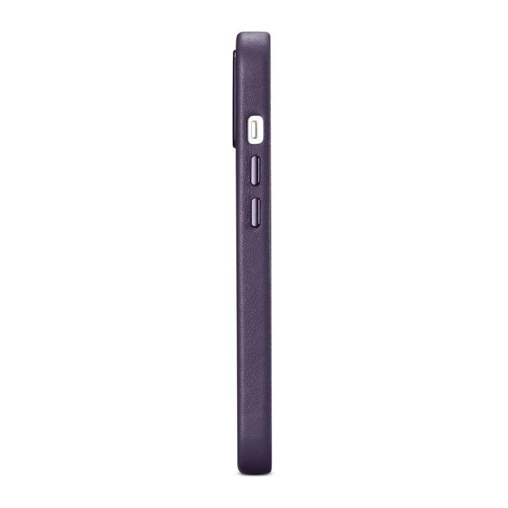iCarer Case odinis dangtelis iPhone 14 Plus tamsiai violetinės spalvos dėklas (suderinamas su MagSafe )