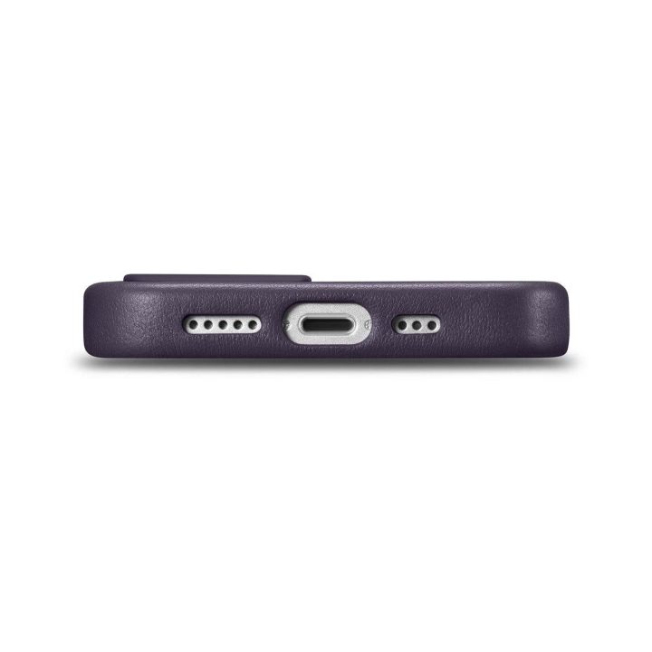 iCarer Case odinis dangtelis iPhone 14 Plus tamsiai violetinės spalvos dėklas (suderinamas su MagSafe )