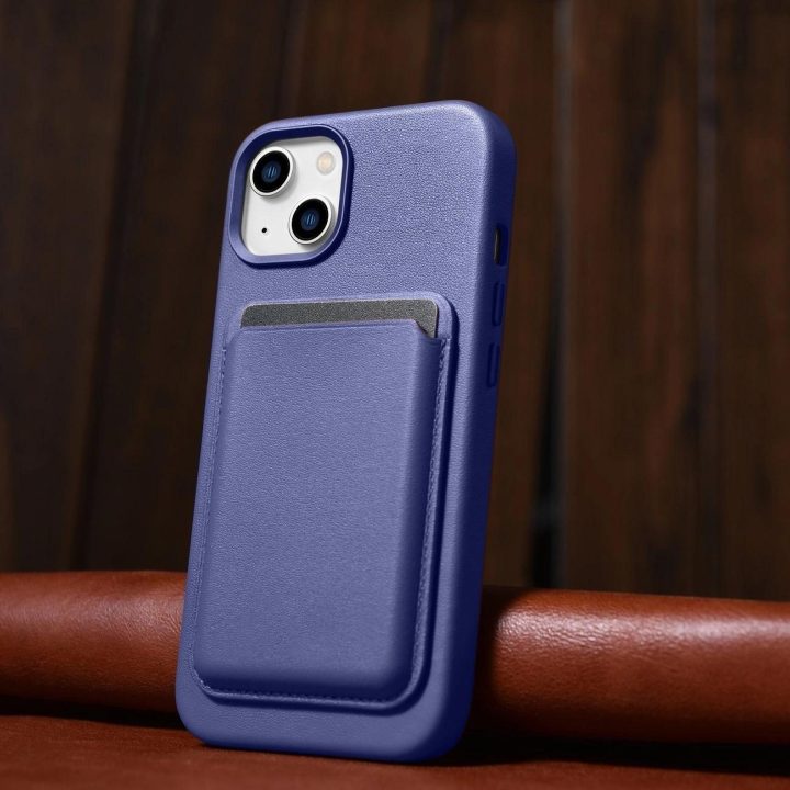 iCarer Case odinis dangtelis iPhone 14 Plus šviesiai violetinės spalvos (suderinamas su MagSafe )