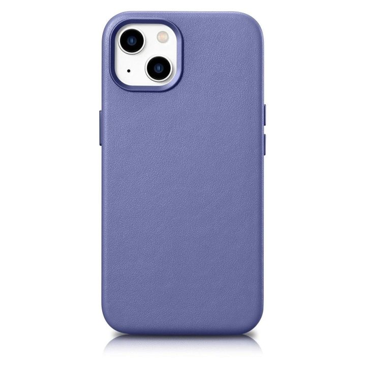 iCarer Case odinis dangtelis iPhone 14 Plus šviesiai violetinės spalvos (suderinamas su MagSafe )