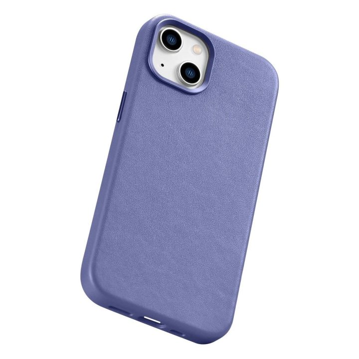 iCarer Case odinis dangtelis iPhone 14 Plus šviesiai violetinės spalvos (suderinamas su MagSafe )