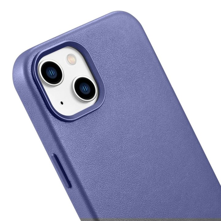 iCarer Case odinis dangtelis iPhone 14 Plus šviesiai violetinės spalvos (suderinamas su MagSafe )