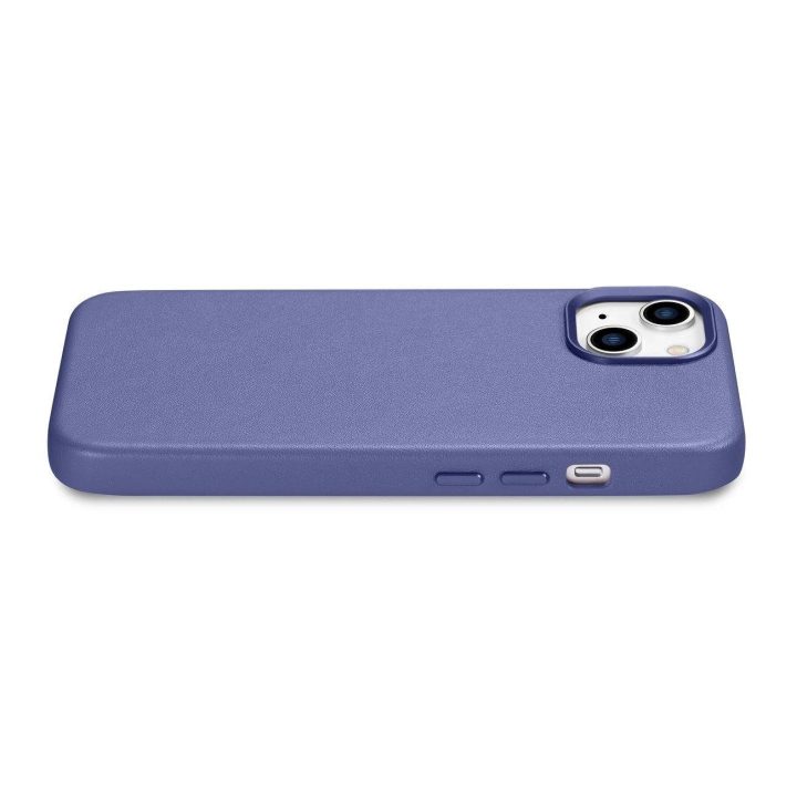 iCarer Case odinis dangtelis iPhone 14 Plus šviesiai violetinės spalvos (suderinamas su MagSafe )