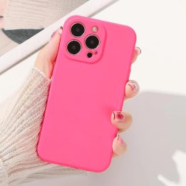 Silikoninis dėklas iPhone 14 Plus silikoninis dėklas fuksija