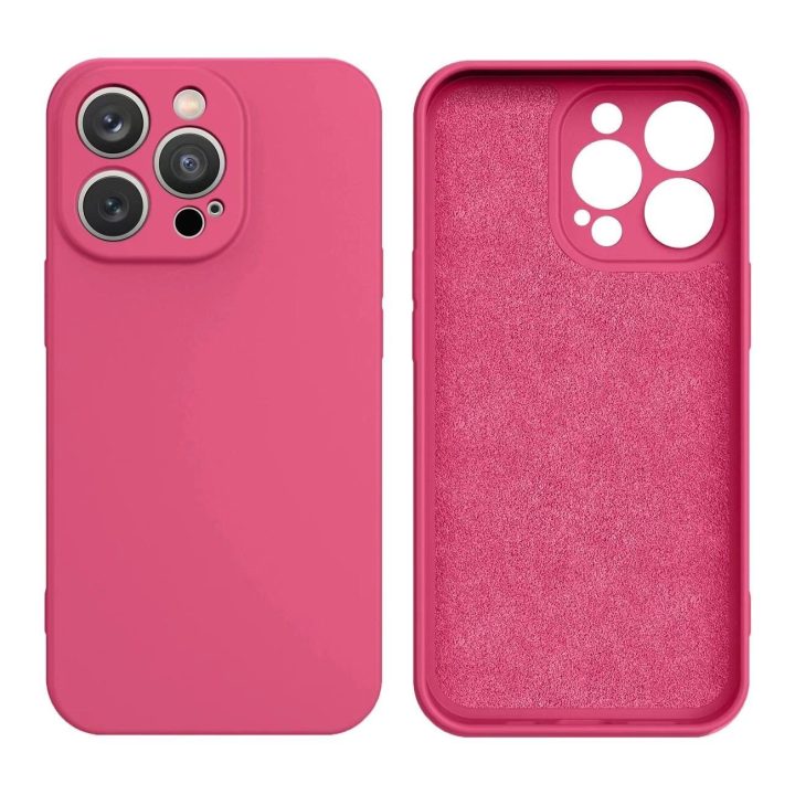 Silikoninis dėklas iPhone 14 Plus silikoninis dėklas fuksija