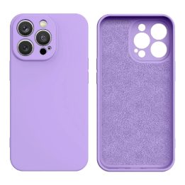 Silikoninis dėklas iPhone 14 Plus silikoninis dėklas violetinės spalvos