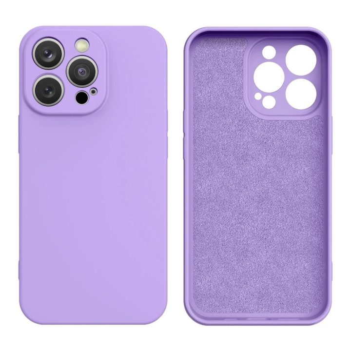 Silikoninis dėklas iPhone 14 Plus silikoninis dėklas violetinės spalvos