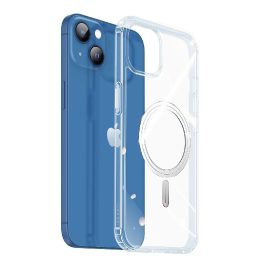 Clin magnetinis dėklas, skirtas iPhone 14 Plus, suderinamas su MagSafe skaidrus