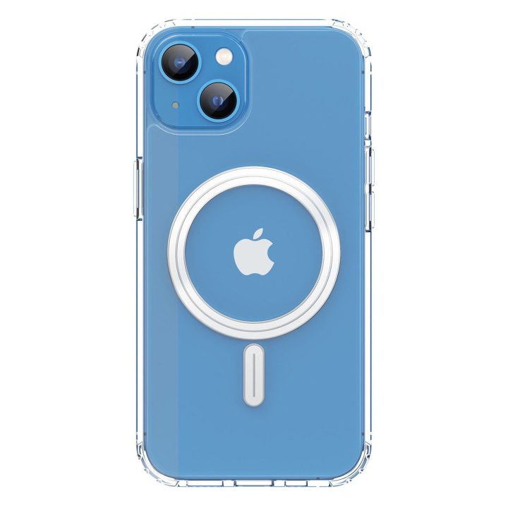 Clin magnetinis dėklas, skirtas iPhone 14 Plus, suderinamas su MagSafe skaidrus