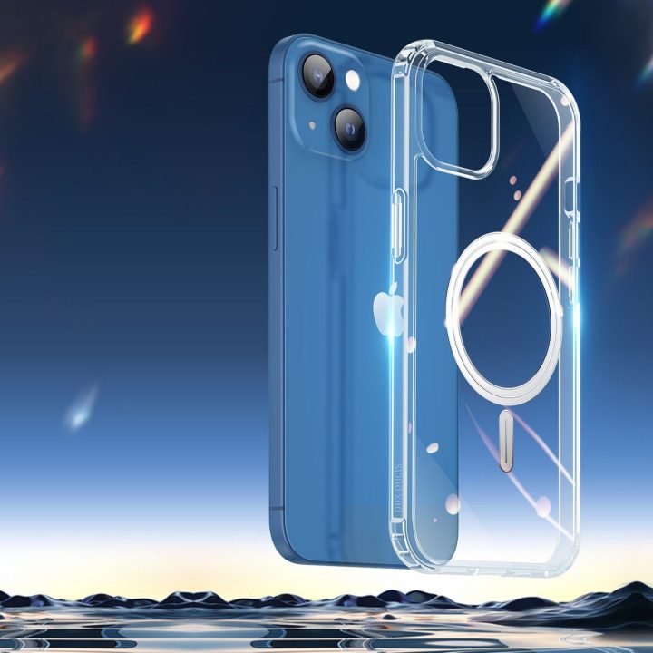 Clin magnetinis dėklas, skirtas iPhone 14 Plus, suderinamas su MagSafe skaidrus