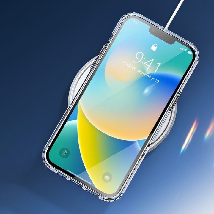 Clin magnetinis dėklas, skirtas iPhone 14 Plus, suderinamas su MagSafe skaidrus