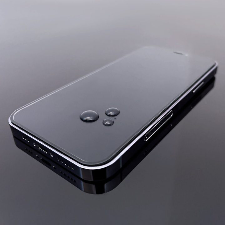 Itin patvarus, su klijais grūdintas stiklas viso ekrano su rėmeliu patogiu dėklu Motorola Moto G42 Black