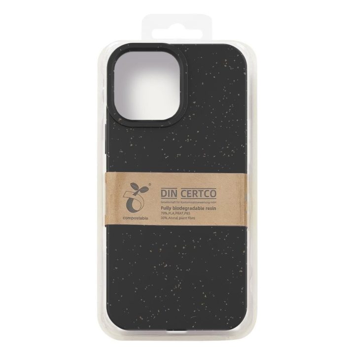Eco Case dėklas, skirtas iPhone 14 Plus silikoninis skaidus dangtelis juodas