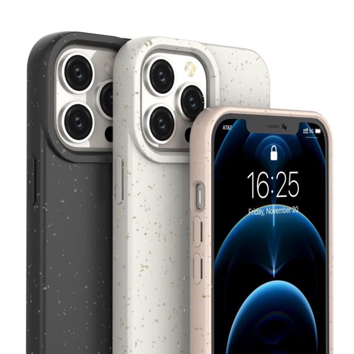 Eco Case dėklas, skirtas iPhone 14 Plus silikoniniam skaidomam dėklui tamsiai mėlynas