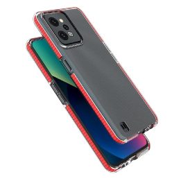 Spring Case for Realme C31 silikoninis dėklas su šviesiai rožiniu rėmeliu