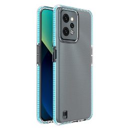 Spring Case for Realme C31 silikoninis dangtelis su šviesiai mėlynos spalvos rėmeliu