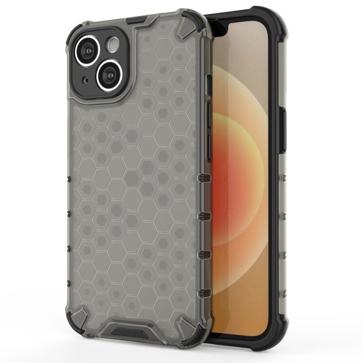 Korinis dėklas iPhone 14 šarvuotam hibridiniam dangteliui juodas