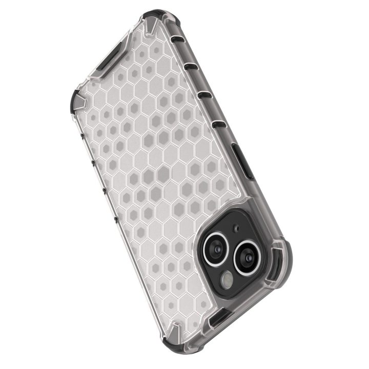 Korinis dėklas iPhone 14 šarvuotam hibridiniam dangteliui juodas