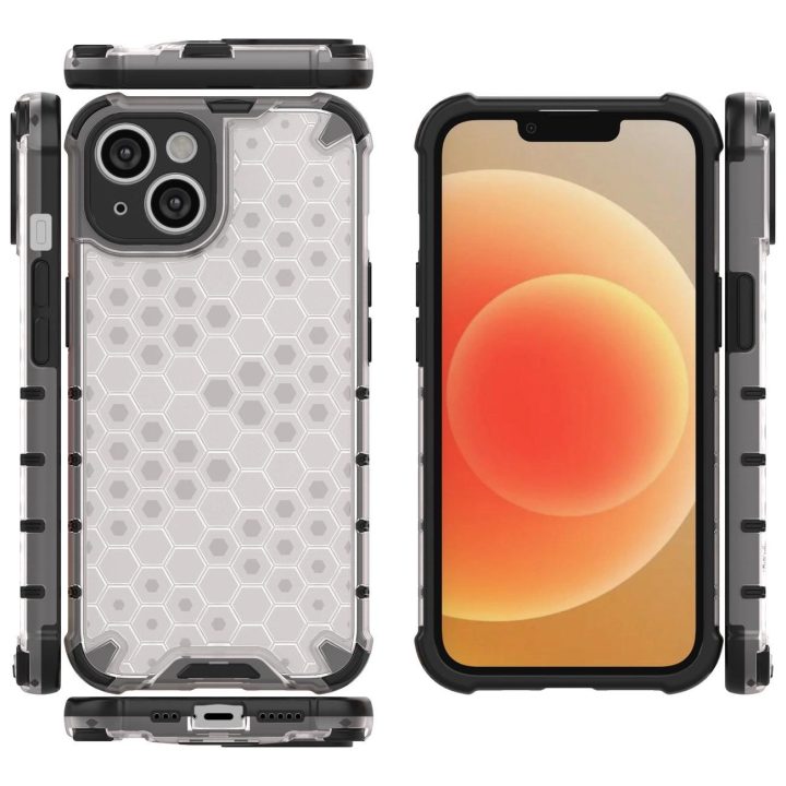Korinis dėklas iPhone 14 šarvuotam hibridiniam dangteliui mėlynas