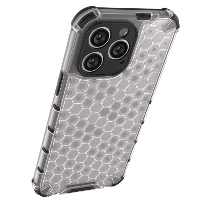 Korinis dėklas iPhone 14 Pro šarvuotas hibridinis dangtelis juodas