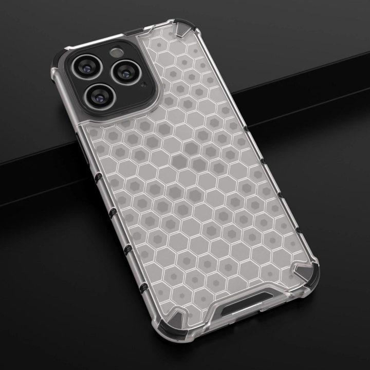 Korinis dėklas iPhone 14 Pro šarvuotas hibridinis dangtelis juodas