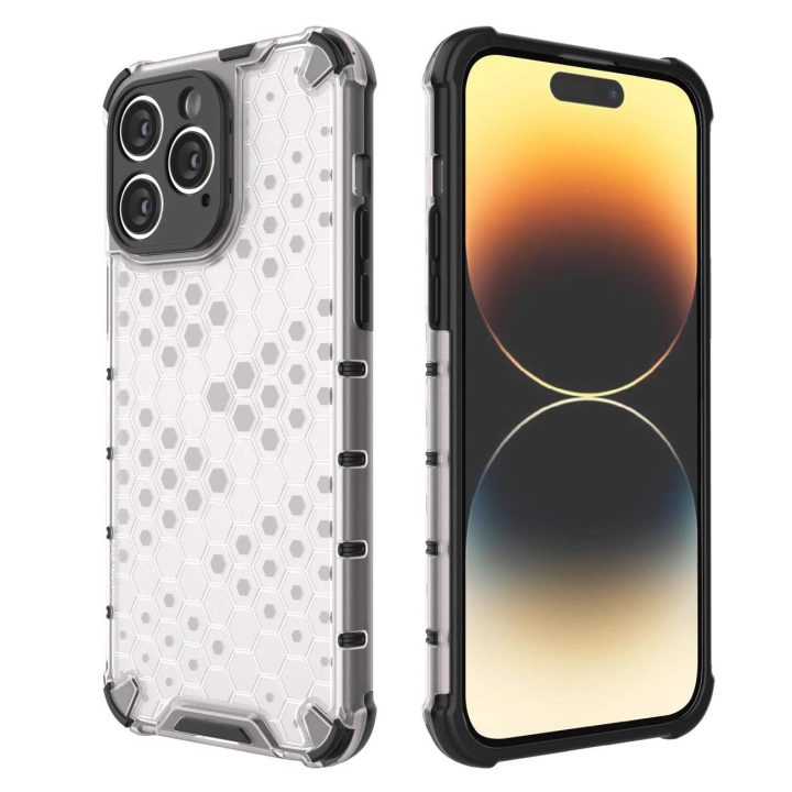 Korinis dėklas iPhone 14 Pro šarvuotas hibridinis dangtelis mėlynas