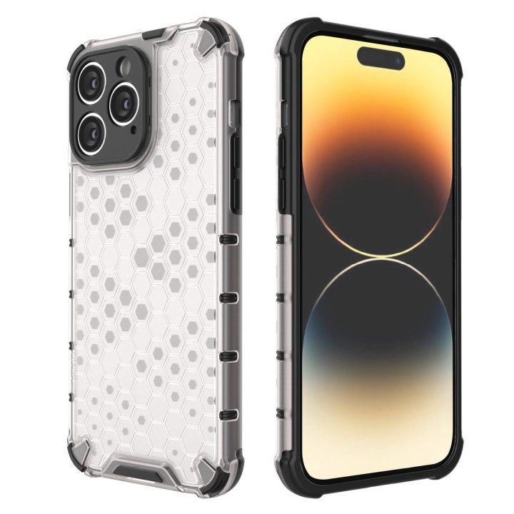 Korinis dėklas iPhone 14 Pro šarvuotas hibridinis dangtelis skaidrus