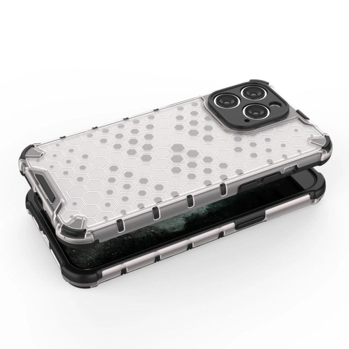 Korinis dėklas iPhone 14 Pro Max šarvuotajam hibridiniam dangteliui mėlynas