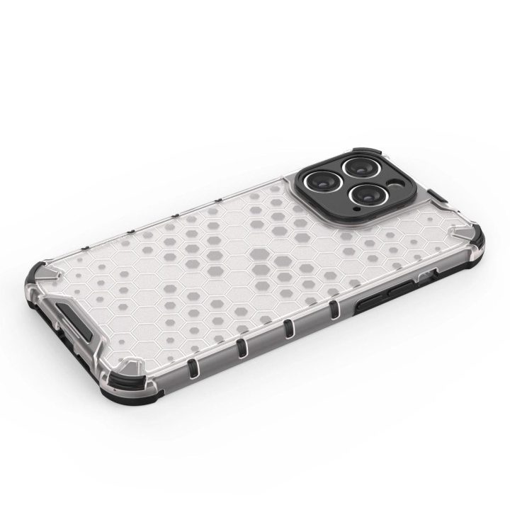 Korinis dėklas iPhone 14 Pro Max šarvuotajam hibridiniam dangteliui mėlynas