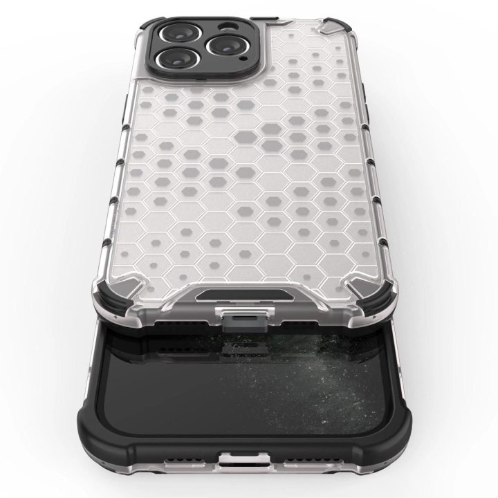 Korinis dėklas iPhone 14 Pro Max šarvuotajam hibridiniam dangteliui mėlynas