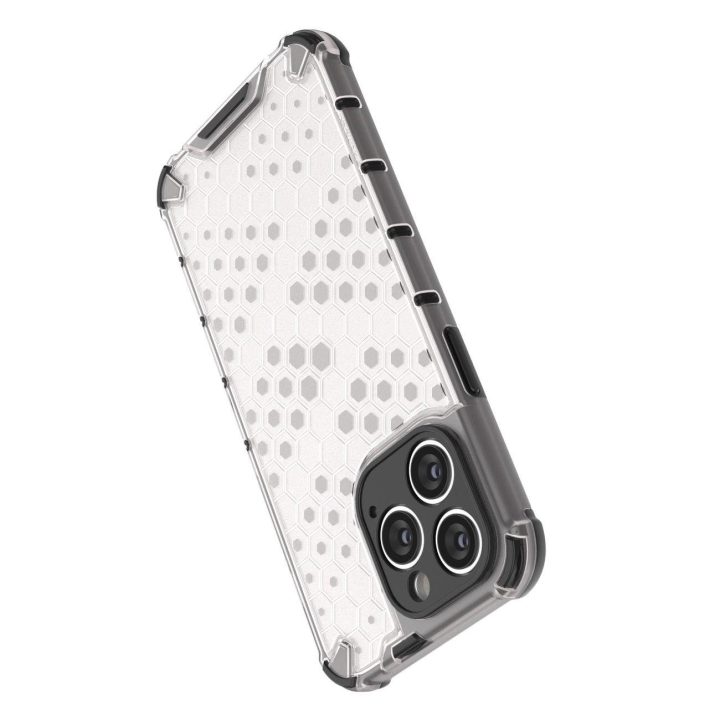Korinis dėklas iPhone 14 Pro Max šarvuotajam hibridiniam dangteliui mėlynas