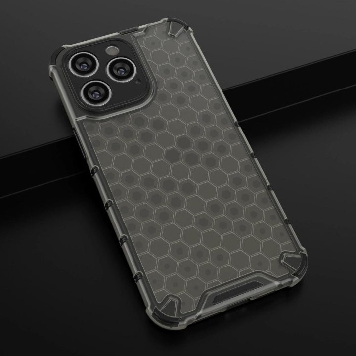 Korinis dėklas iPhone 14 Pro Max šarvuotas hibridinis dangtelis skaidrus