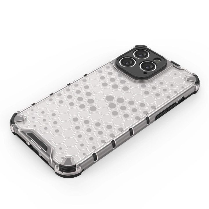 Korinis dėklas iPhone 14 Pro Max šarvuotas hibridinis dangtelis skaidrus